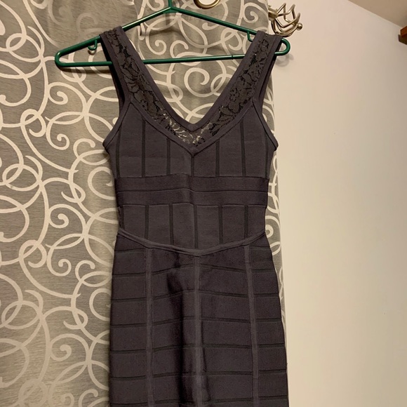 French Connection slate gray bandage dress - Picture 1 of 3